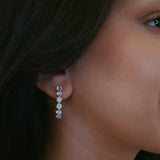 14k gold Custom Diamond Hoops - Always Coco Fine