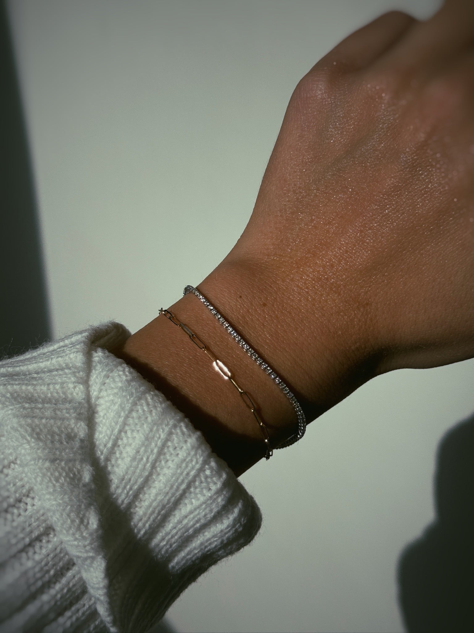 14k gold Delicate Paperclip Bracelet - Always Coco Fine