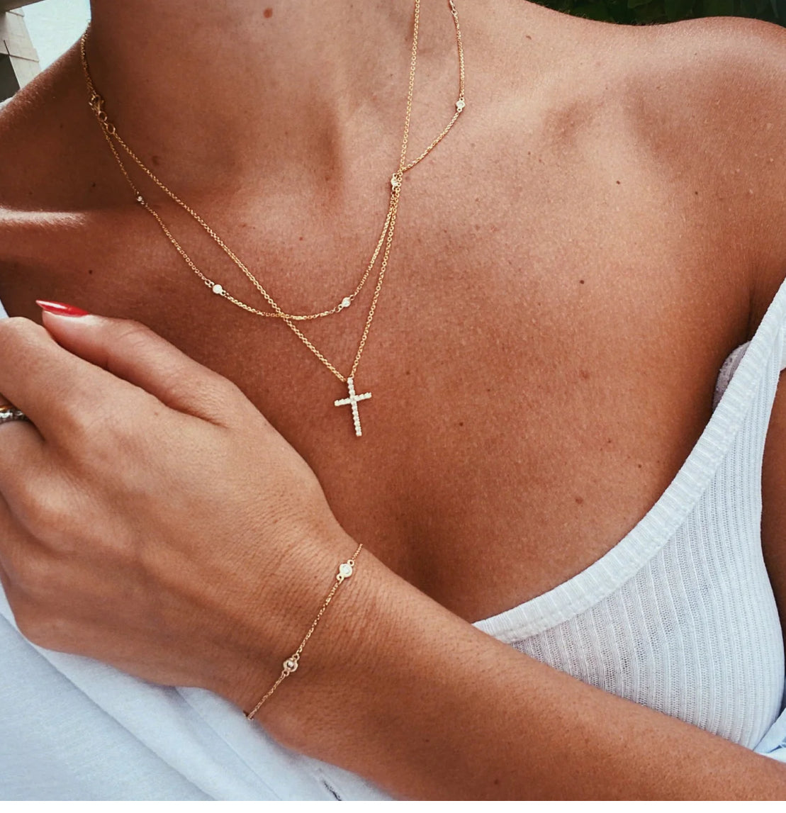 14k gold Diamonds by the Yard Bracelet - Always Coco Fine