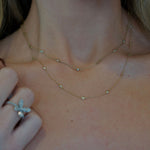 14k gold Delicate Diamonds By the Yard Chain - Always Coco Fine