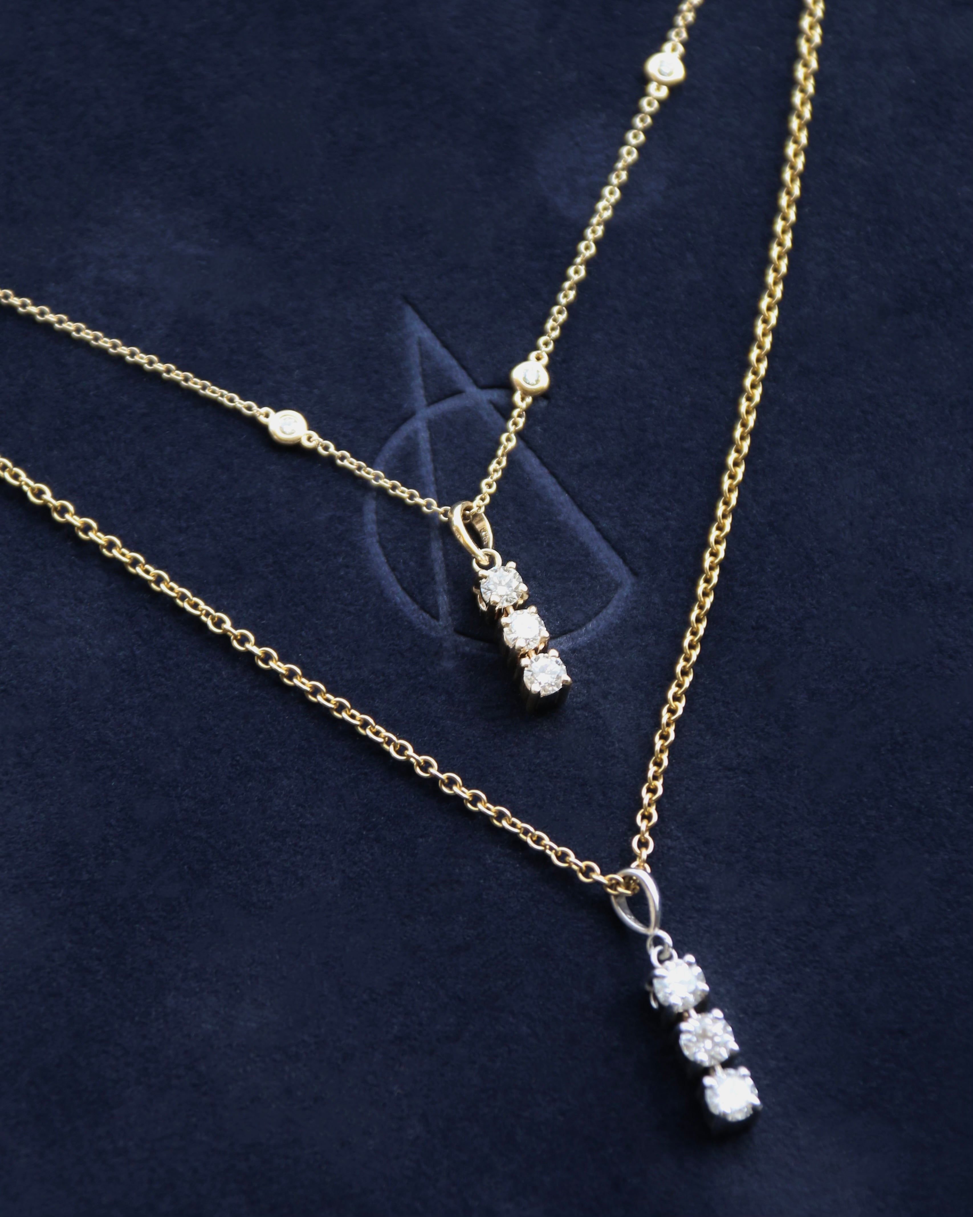 14k Gold Diamond Drop Charm - Always Coco Fine