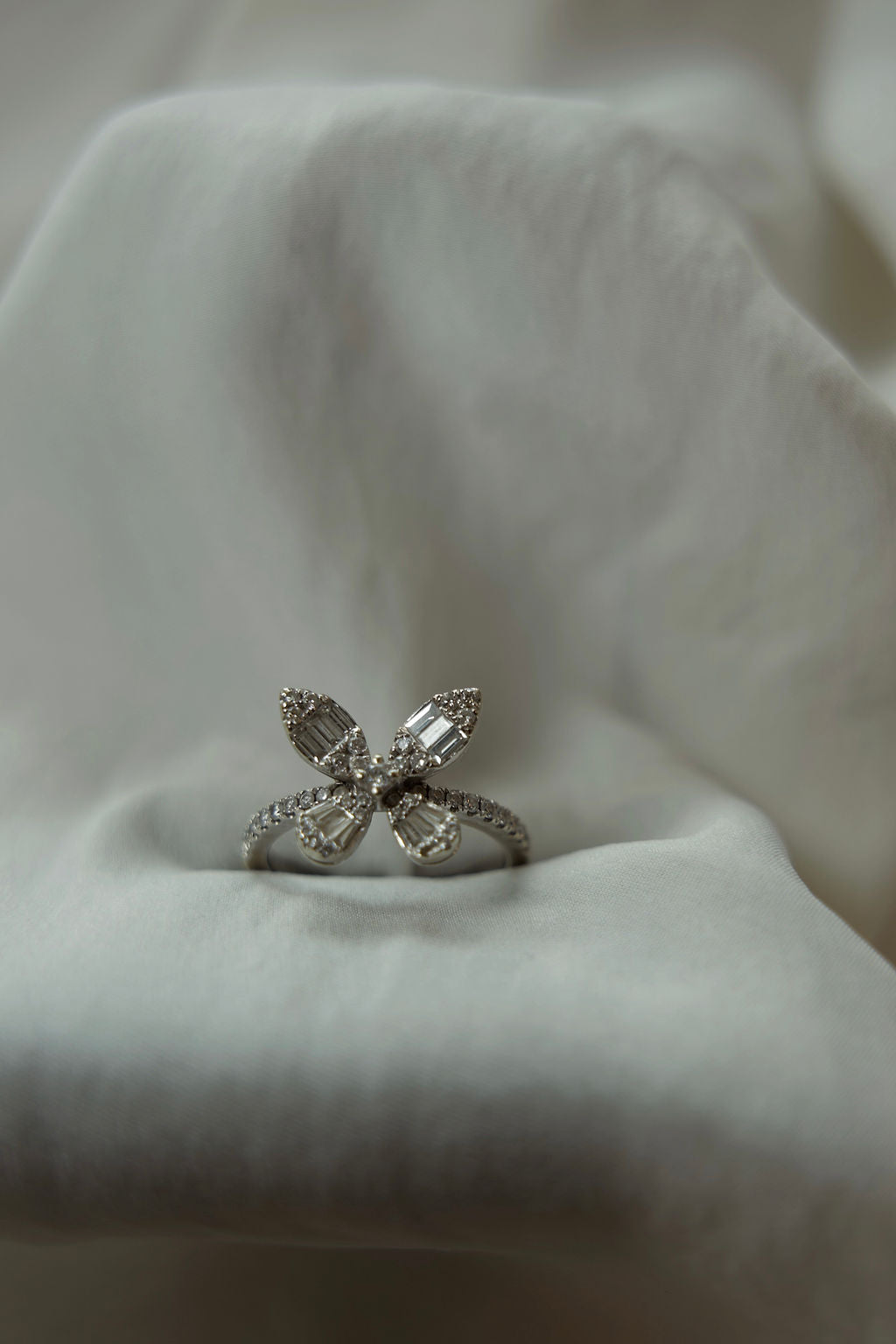 14k gold Diamond Butterly Ring - Always Coco Fine