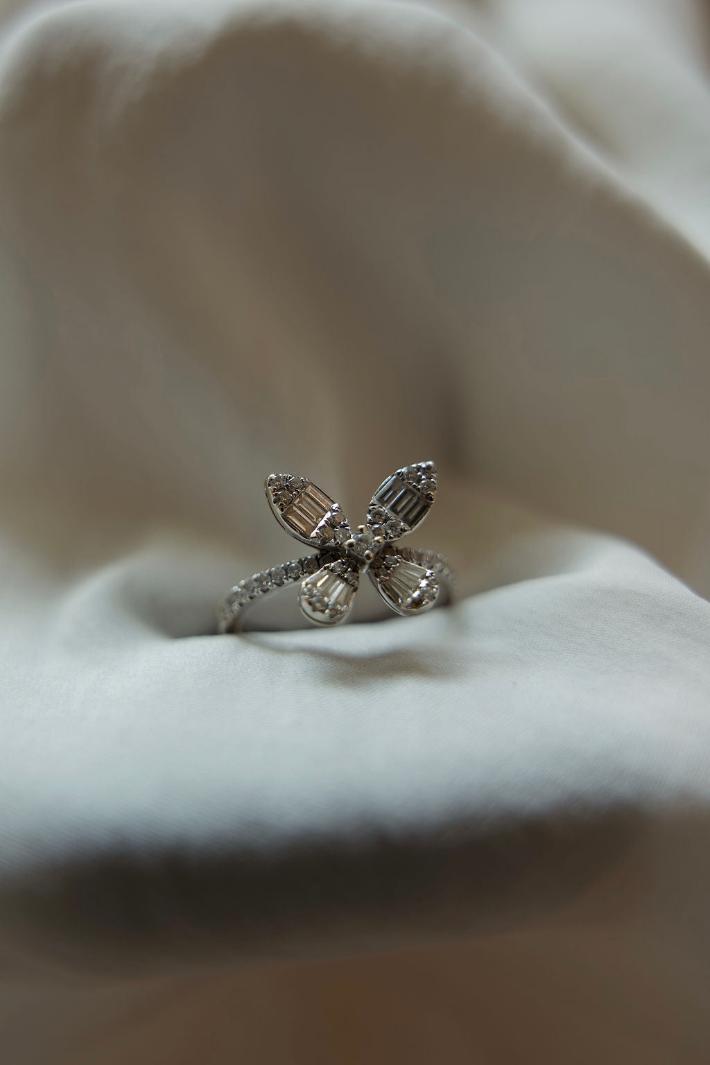 14k gold Diamond Butterly Ring - Always Coco Fine