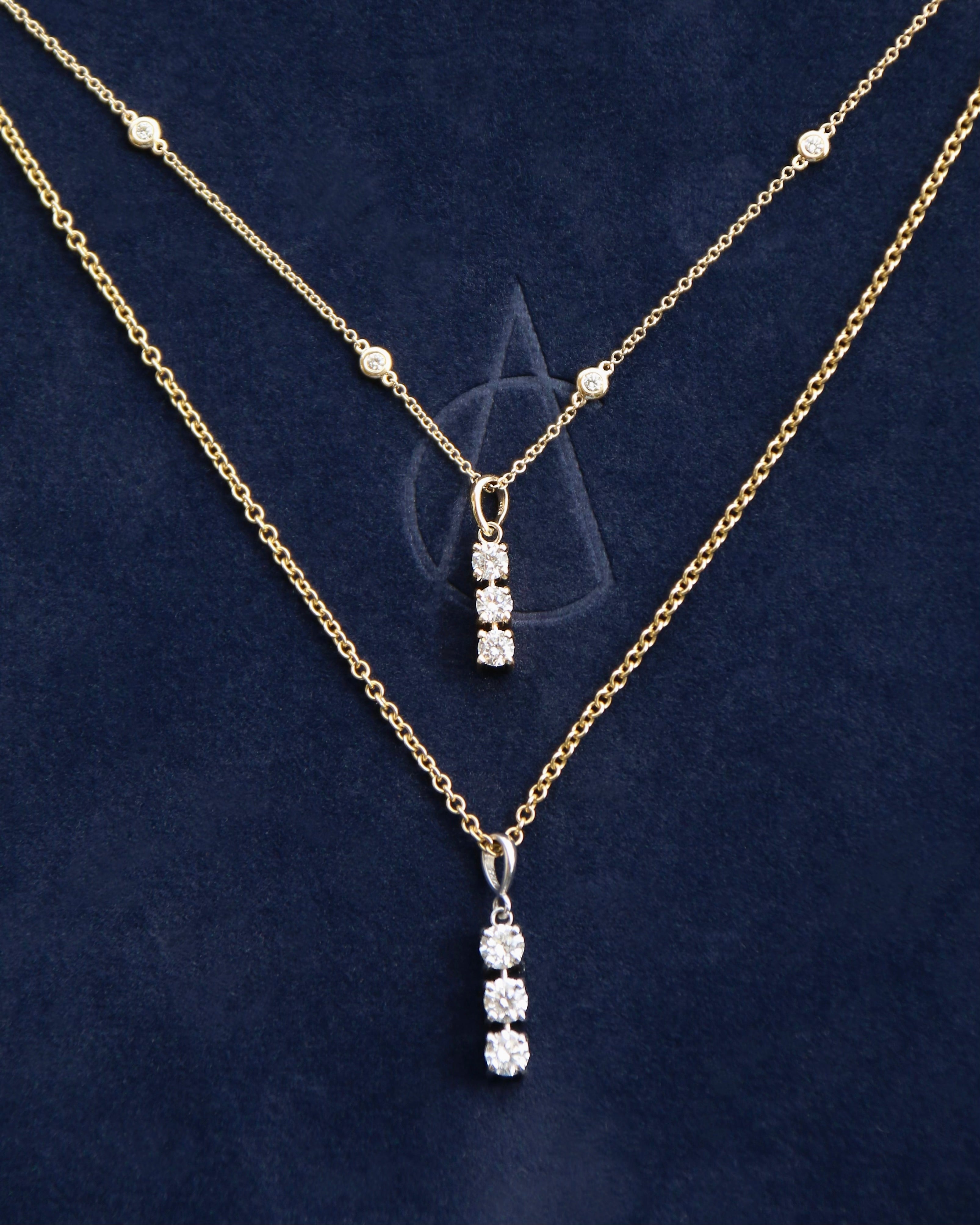 14k Gold Diamond Drop Charm - Always Coco Fine