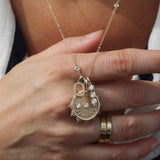 14k Gold Diamond Drop Charm - Always Coco Fine