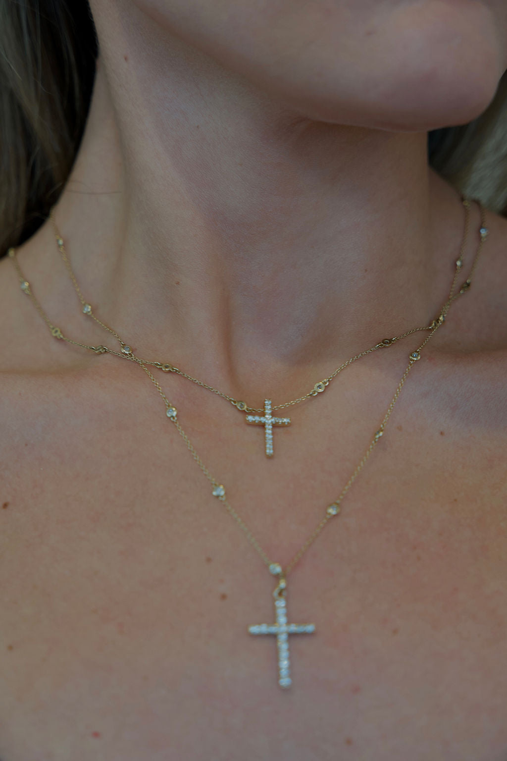 14k gold Delicate Diamonds By the Yard Chain - Always Coco Fine