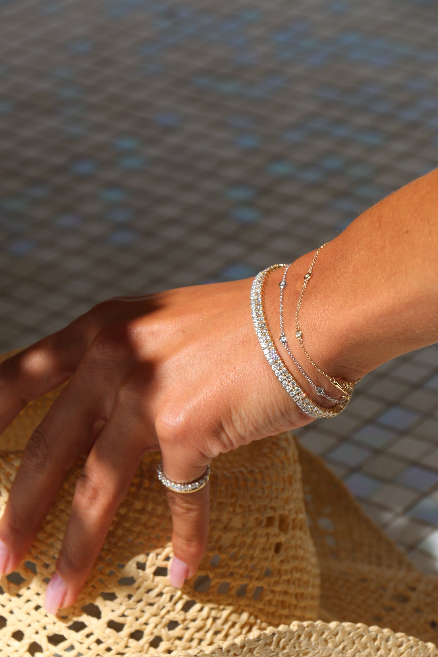 14k gold Diamonds by the Yard Bracelet - Always Coco Fine