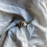 Custom Emerald Diamond with Tapered Baguettes and 14k Yellow Gold Bezel Setting - Always Coco Fine