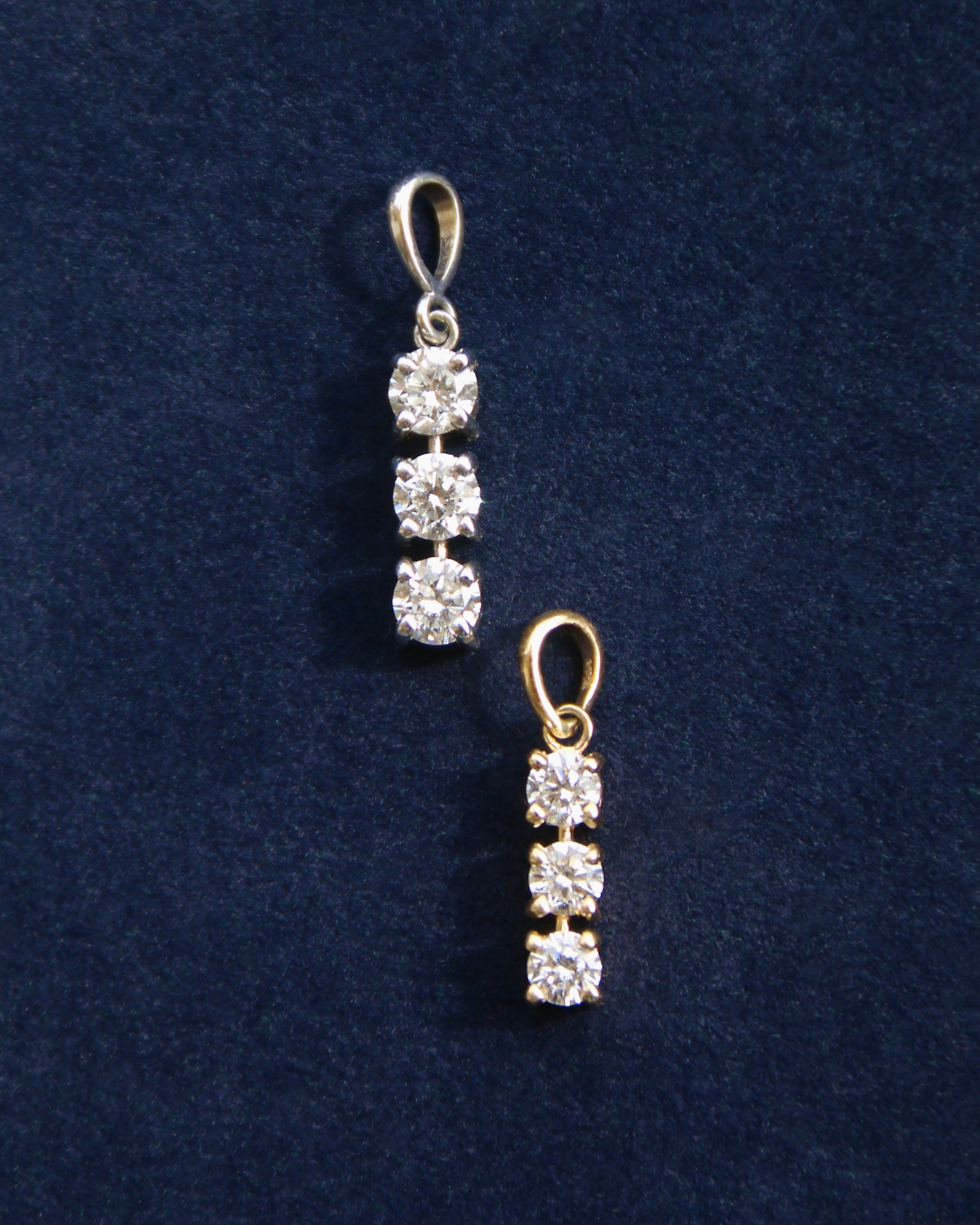 14k Gold Diamond Drop Charm - Always Coco Fine