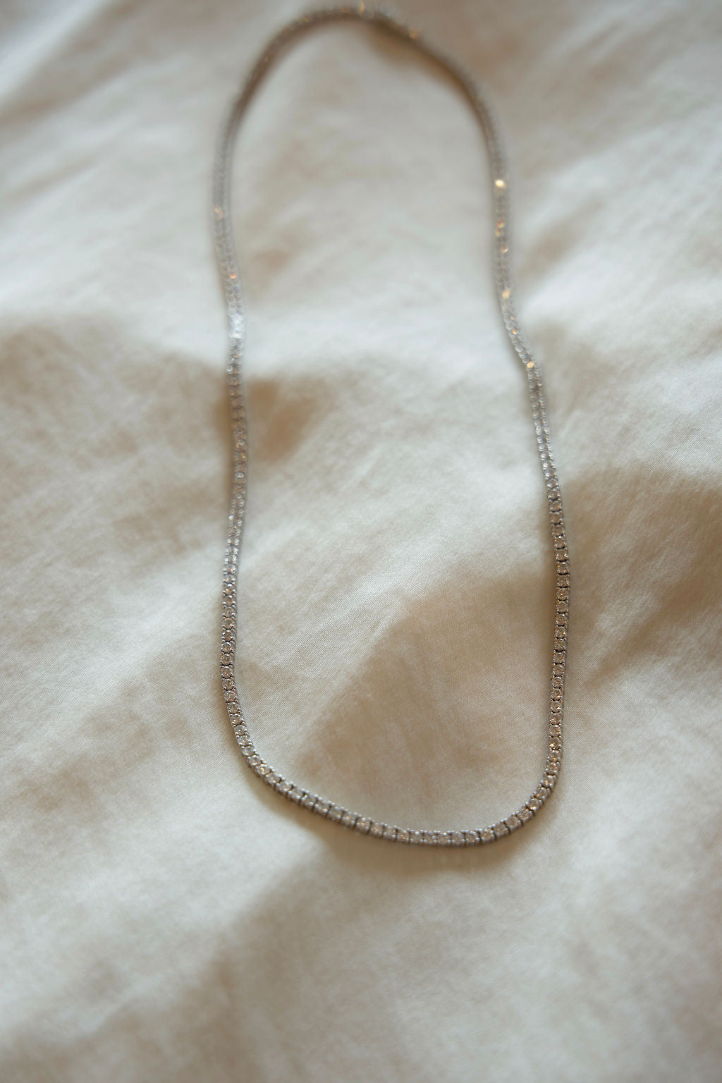 14k Gold Diamond Tennis Necklace