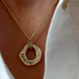 Custom 14k Gold and diamond Organic Pendant - Always Coco