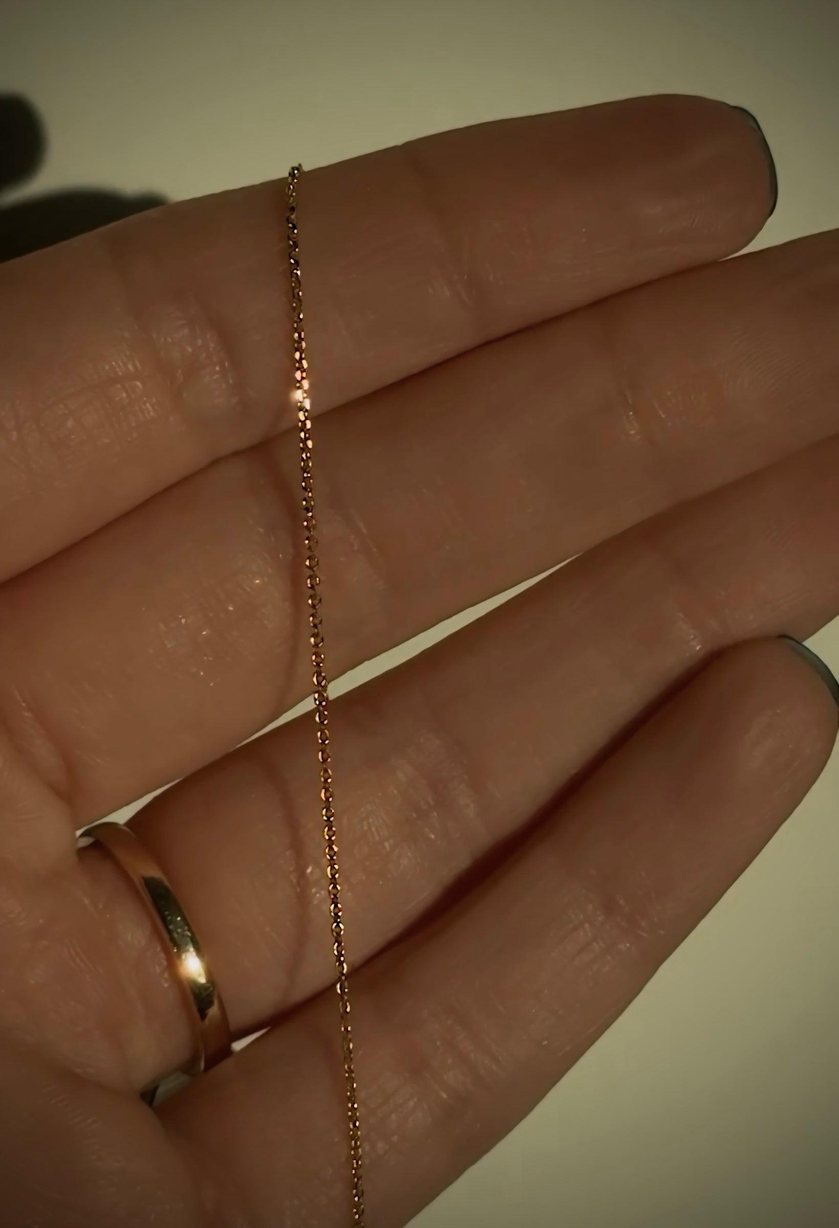 14K Gold Delicate Cable Chain - Always Coco Fine