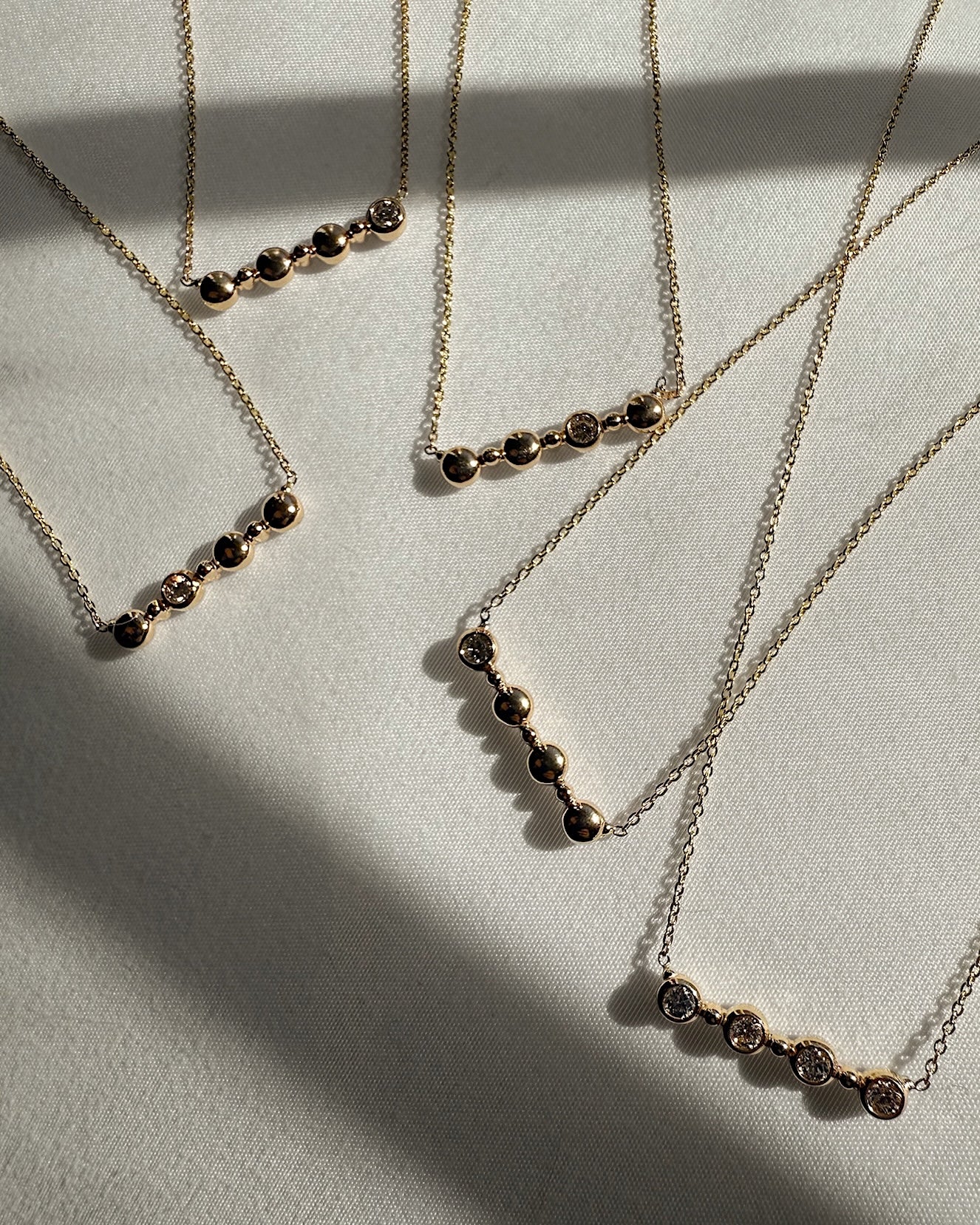 Custom 14k gold diamond Sister Necklace - Always Coco Fine