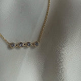 Custom 14k gold diamond Sister Necklace - Always Coco Fine