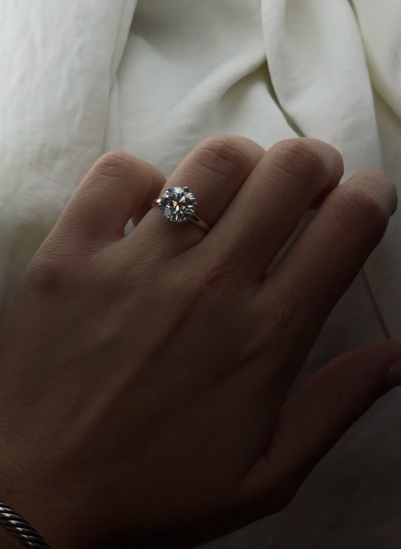 14k gold Custom Round Diamond Solitaire Engagement Ring - Always Coco Fine