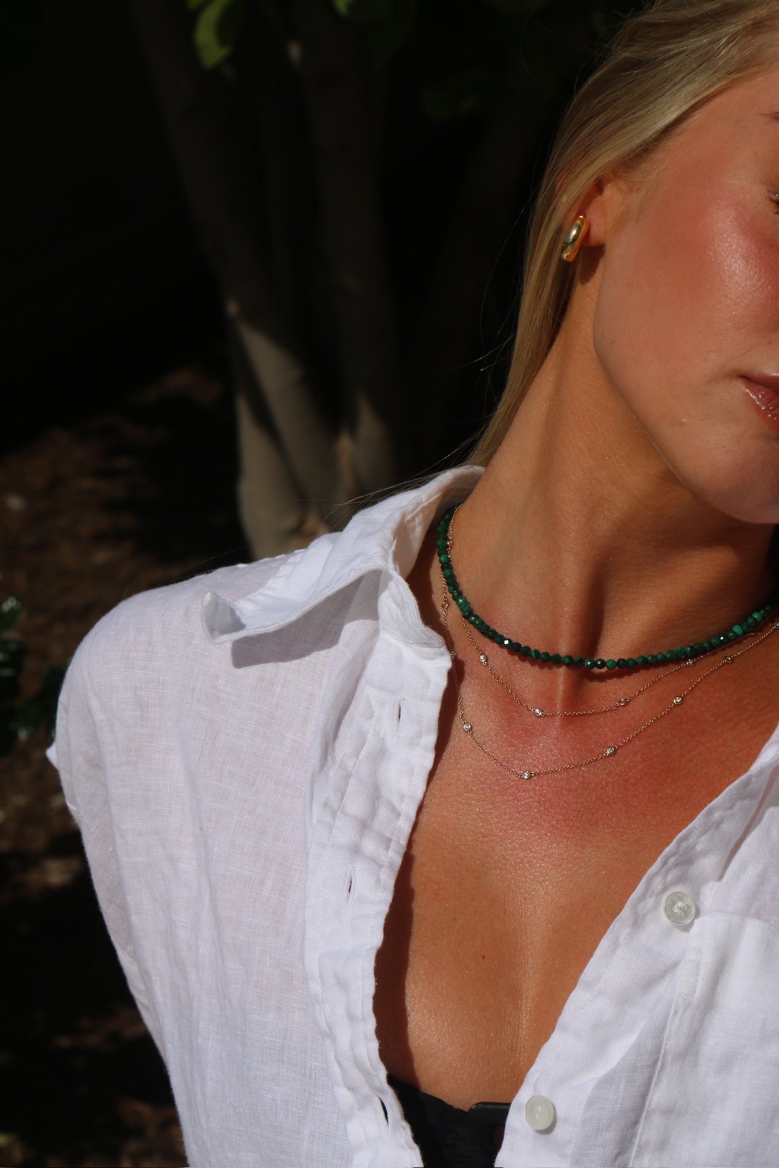 14k gold Delicate Diamonds By the Yard Chain - Always Coco Fine