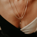 The Lennon Pendant (a Rotational Pendant) - Always Coco Fine - 14k gold diamonds