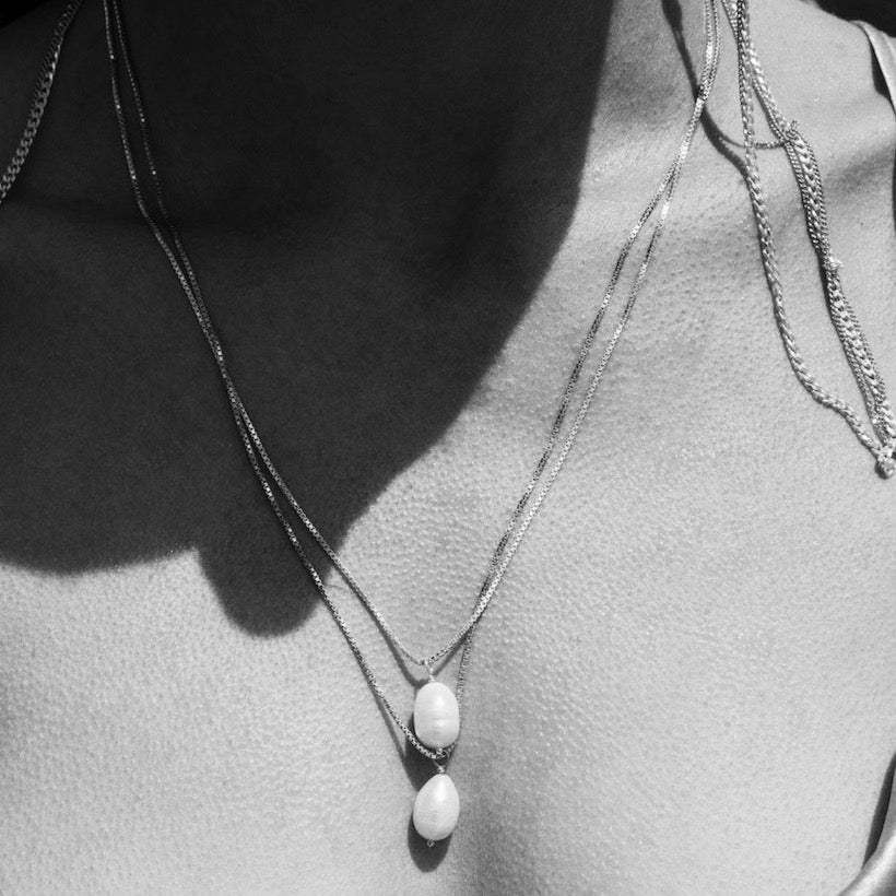 14k gold The Perfect Pearl Drop Chain - Always Coco Fine