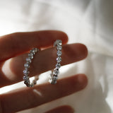 14k gold Custom Diamond Hoops - Always Coco Finehoops