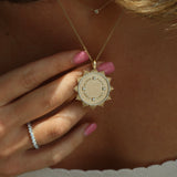 Custom Round SunBurst Pendant