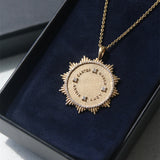 Custom Round SunBurst Pendant