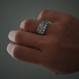 Full Eternity Two Prong Diamond Ring