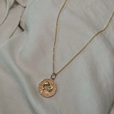 14k Gold Zodiac Pendant