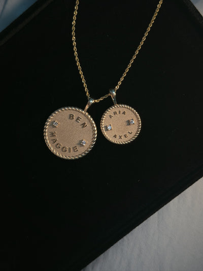 Custom 14k Gold Name Pendant