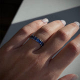 Sapphire Eternity Band