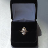 Custom Marquise Halo Ring