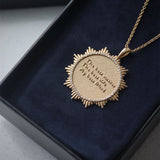 Custom Round SunBurst Pendant