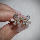 Diamond Floral Earrings