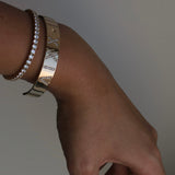 14k gold and diamond Customizable Cuff - Always Coco