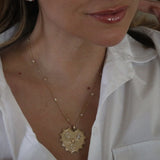 Custom Sunburst Heart Pendant
