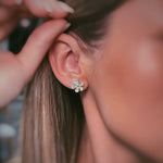 Floral Diamond Earrings 