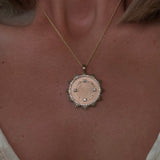 Custom Round SunBurst Pendant