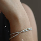 Square Tennis Bracelets 1ct to 6ct
