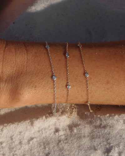 Delicate Diamonds by the Yard Bracelet
