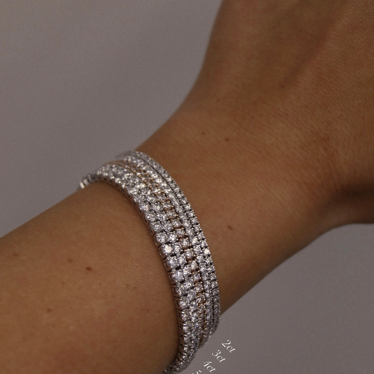 14k gold Square Diamond Tennis Bracelets 2ct to 6ct - Always Coco Fine