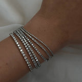 Square Tennis Bracelets 1ct to 6ct