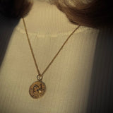 14k Gold Zodiac Pendant