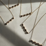 Custom 14k gold diamond Sister Necklace - Always Coco Fine
