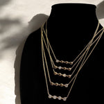 Custom 14k gold diamond Sister Necklace - Always Coco Fine