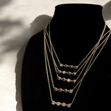 Custom 14k gold diamond Sister Necklace - Always Coco Fine