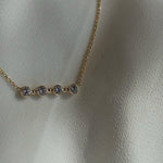 Custom 14k gold diamond Sister Necklace - Always Coco Fine