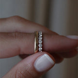 Shared-Prong 14k Gold Round Set Diamond Eternity Band