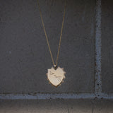 Custom Sunburst Heart Pendant