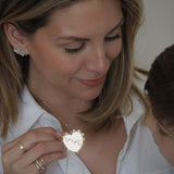 Custom Sunburst Heart Pendant