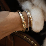 The Mimi - 14k Gold Engraved Bracelet