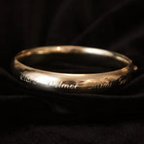 The Mimi - 14k Gold Engraved Bracelet